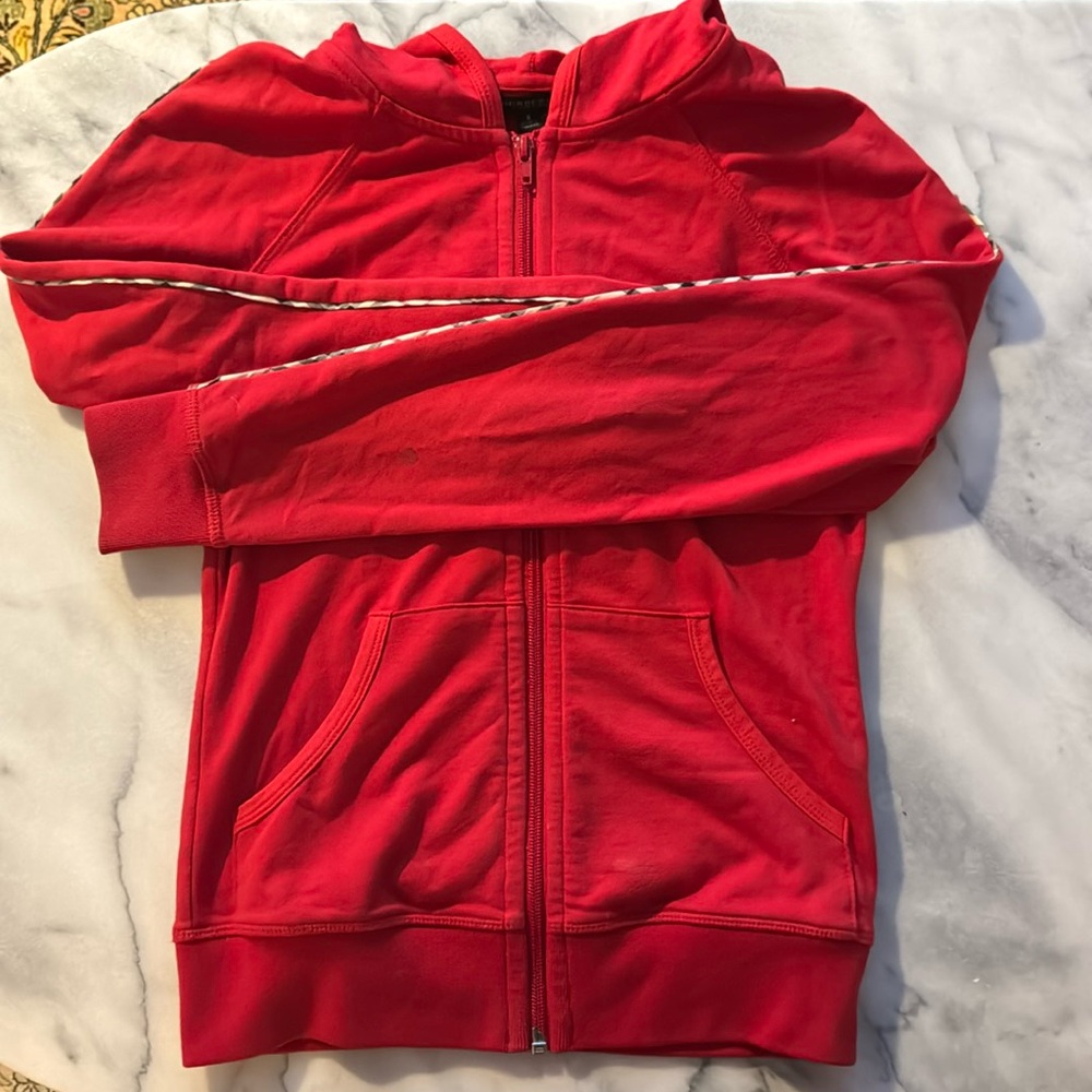 Burberry Zip Up Hoodie Size S